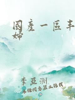 国产一区丰满少妇