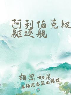 阿利伯克级导弹驱逐舰