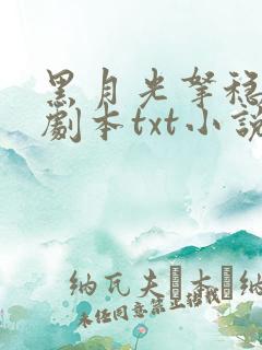 黑月光拿稳be剧本txt小说