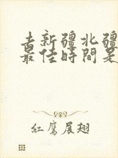 去新疆北疆旅游最佳时间是几月份