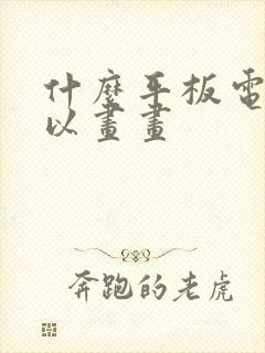 什么平板电脑可以画画