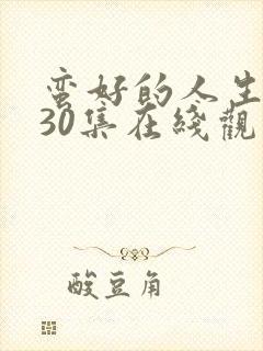 蛮好的人生免费30集在线观看