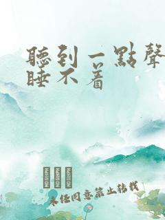 听到一点声音就睡不着
