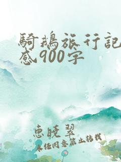 骑鹅旅行记读后感900字