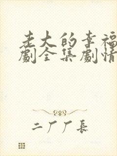 老大的幸福电视剧全集剧情介绍