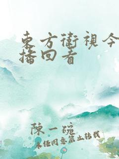 东方卫视今日重播回看