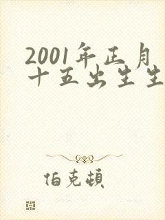 2001年正月十五出生生辰八字