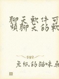 聊天软件可以视频聊天的软件
