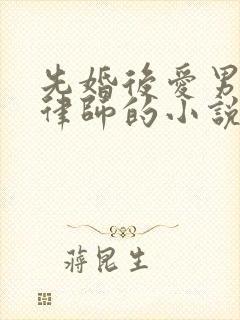 先婚后爱男主是律师的小说