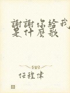 谢谢你给我的爱是什么歌