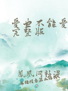 爱也不能爱原唱完整版