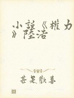 小说《权力巅峰》陆浩