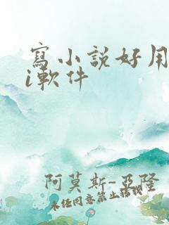 写小说好用的ai软件