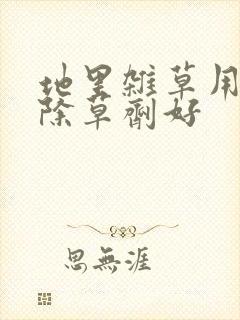 地里杂草用什么除草剂好