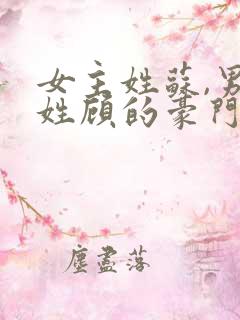 女主姓苏,男主姓顾的豪门总裁小说
