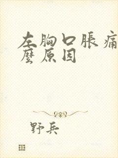 左胸口胀痛是什么原因
