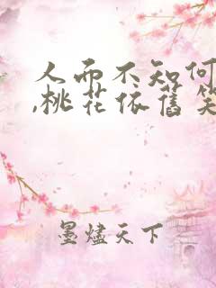 人面不知何处去,桃花依旧笑春风的意思