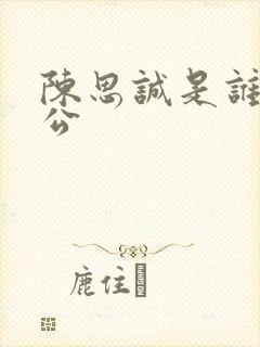 陈思诚是谁的老公