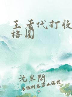 王者代打收费价格图