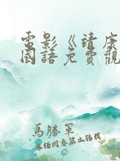 电影《靖康耻》国语免费观看