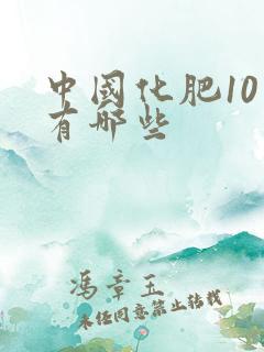 中国化肥10强有哪些