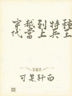 穿越到特种兵时代当上兵王