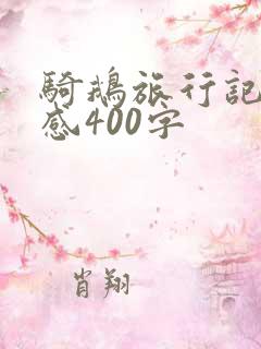 骑鹅旅行记读后感400字