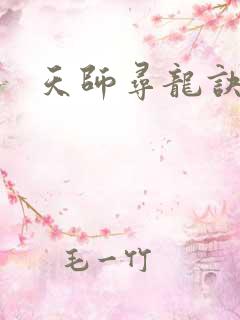 天师寻龙诀有声