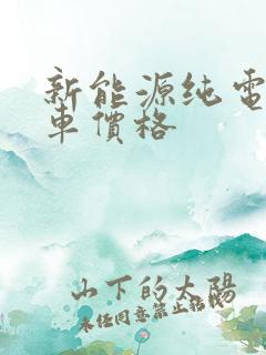 新能源纯电动货车价格