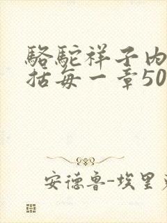 骆驼祥子内容概括每一章50字左右