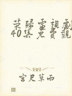 荣归电视剧全集40集免费观看高清