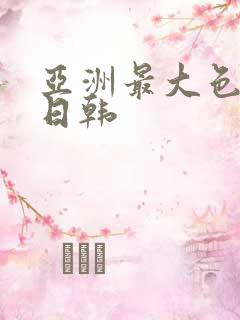 亚洲最大色网站日韩