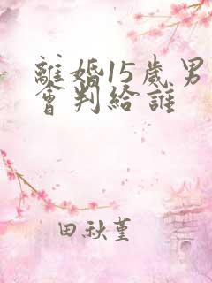 离婚15岁男孩会判给谁