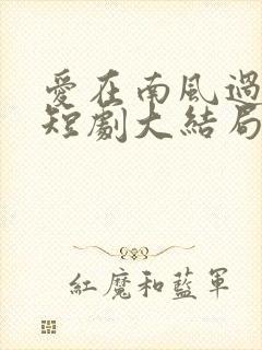 爱在南风过境时短剧大结局
