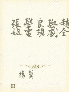 张学良与赵四小姐电视剧全集 张学良与赵四小姐电视剧全集