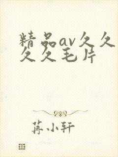 精品av久久久久久毛片