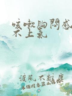 咳嗽胸闷感觉喘不上气