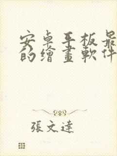 安卓平板最好用的绘画软件