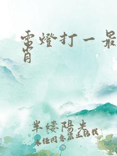 电灯打一最佳生肖