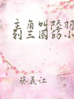 主角叫陆羽穿越到三国的小说书名