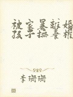 被家暴离婚争取孩子抚养权