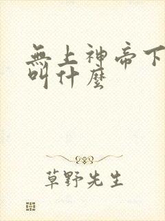 无上神帝下一部叫什么