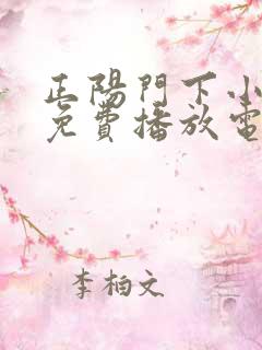 正阳门下小女人免费播放电视剧