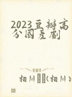 2023豆瓣高分国产剧