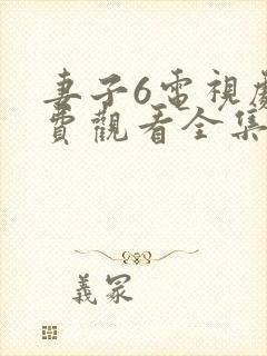 妻子6电视剧免费观看全集电视剧