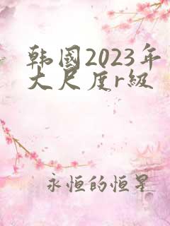 韩国2023年大尺度r级