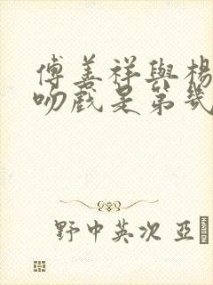 傅善祥与杨秀清吻戏是第几集