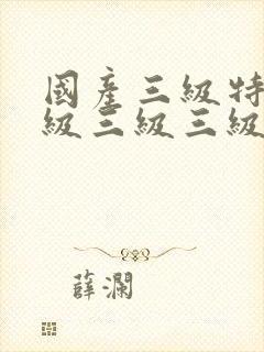 国产三级特黄a级三级三级