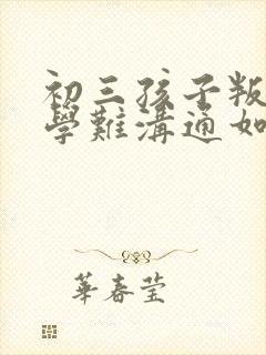 初三孩子叛逆厌学难沟通如何引导