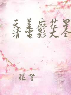 天美麻花星空高清电影大全